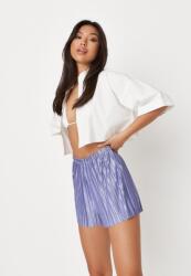 Missguided Lila Plisszírozott Rövidnadrág, Size 40, poliészter (588335)