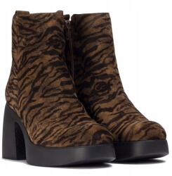 Wonders Női spanyol bőr bakancs Wonders H-4981 Zebra Tabac bőr MÉRET. 37 (H-4981 ZEBRA TABAC)