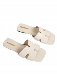 Shein Női Flip-flop Papucs Bézs Szögletes Lapos Orr 38 __38 (sx25050317499111618)