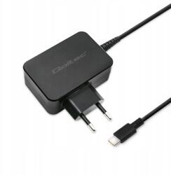 Qoltec Hálózati töltő 65W 5-20V 3-3.25A Usb Type-C Pd Fekete (51024)