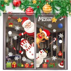  Ablak Matricák Üveg Karácsonyi Díszek Karácsony Hópehely Mikulás Szirmok (20231124)