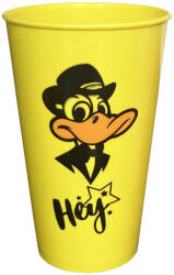  Műanyag mintás pohár 450ml - Sárga kacsa