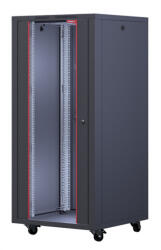 Formrack 16U Interline 600x600 19" szabadon álló rack szekrény - RAL9005 fekete (INT-16U6060)