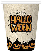  Halloween mintás natúr pohár 6 db /cs 210 ml (HF440283)