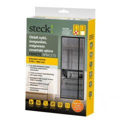 Steck Steck SRM 210 L Bal oldalt nyíló üvegszálas mágneses rovarháló szúnyogháló ajtóra, fekete, 2100 x 1000 mm