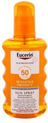 Eucerin Sun Sensitive Protect Sun Spray Transparent SPF50 vízálló fényvédő készítmény testre 200 ml
