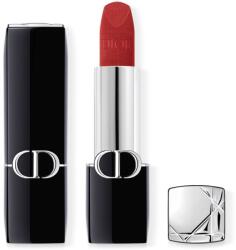 Dior Rouge Dior hosszan tartó rúzs utántölthető árnyalat 755 Rouge Saga Velvet 3.5 g