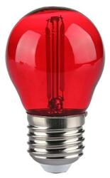 V-TAC Bec Led G45 E27 2w Cu Filament Lumina Rosie, Sku-217413 (sku-217413)