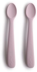 Mushie Silicone Feeding Spoons kiskanál Soft Lilac 2 db