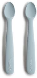 Mushie Silicone Feeding Spoons kiskanál Powder Blue 2 db