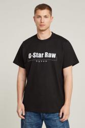 G-STAR G-STAR, Organikuspamut póló logómintával, Fehér, Fekete, M (D25970-C336-6484-M)