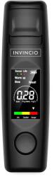 Invincio Invinco alkoholteszter, Professzionális érintés nélküli digitális alkoholszonda, Nincs utántöltés, 5 mérés memória funkció, Pontosság +/- 0, 01% BAC, LCD színes kijelző, Kockázatjelző, fekete színű (8