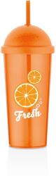 Qlux IRIS L-0088 Fresh Orange pohár szívószállal 700ml (L-00886)