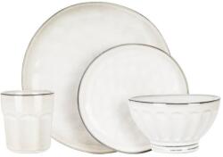 Excellent Houseware kerámia étkészlet, 16 darabos, fehér (KO-Q97001390)