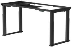 FlexiSpot E2Q négylábú elektromos magasságállítható íróasztal láb, Fekete, 2 motorral, 150kg teherbírással (E2QB)