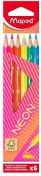 Maped Neon színes ceruza készlet, háromszögletű, 6 szín (IMA831801)