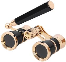 ORBER Retró távcső fogantyúval, 3x nagyítás, fekete, 25mm (27-STWYJDB)