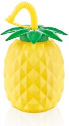 Qlux IRIS L-00758 Ananász alakú koktélpohár szívószállal 800ml (L-00758)