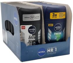 Nivea deo stick 50ml MEN Mixkarton (7x B&W Inv. + 5x Fresh kick)