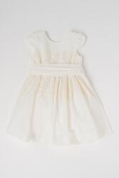 Mayoral kiszélesedő szabású ruha masnis részlettel, Csontszín, 116 CM (3911-051-6Y)