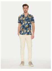 BLEND Férfi kevert anyagú ing, 20718224, viszkóz, XL INTL, sötétkék (0000304798979_XL)