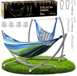  Két Személyes Kerti Függőágy Fém Állvánnyal