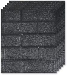 Teno 100x 3D Teno® Small Brick Tapéta készlet, fedőfelület 13, 24 nm, öntapadós, vízálló, könnyen szerelhető, modern dizájn, 38, 5x34 cm, fekete (TENO104S100)