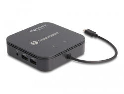 Delock Thunderbolt 3 Mini-dokkoló állomás 8K - DisplayPort / HDMI / USB / LAN / Audio / PD 3.0 (DL-87789)