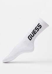 GUESS GUESS, Hosszú szárú logós zokni, Fehér, Fekete (Z4YZ02-ZZ00I-G011-TU)