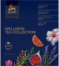 MAY LLc Richard Royal Wellness Tea Collection, filteres fekete és zöld tea-válogatás, 31g (100010016)