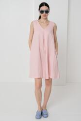 Benetton United Colors of Benetton, Oldalzsebes lentartalmú ruha, Pasztellrózsaszín, XL (4AGHDV0AX-04U-XL)