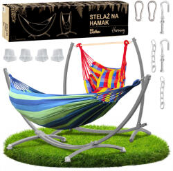  GoGarden Kétszemélyes Függőágy Állvánnyal Szürke