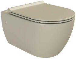 CeraStyle CITY SLIM WC ülőke - MATT CAPPUCCINO - duroplast - lecsapódásgátlós - könnyen levehető