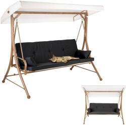  GARDEN Hinta 3 személyes, ringató, tetővel, nagy, FÉM, szabadon álló