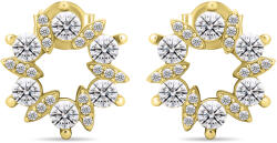 Brilio Silver Bájos aranyozott fülbevaló átlátszó cirkónium kövekkel EA593Y