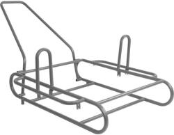  Kétkerekű kocsi keret, Transport, szürke, 240 kg teherbírás, kerekek nélkül, fém, könnyű és tartós, stabil felépítés