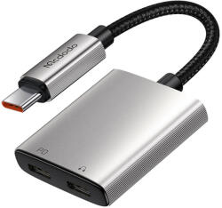 Mcdodo 2 az 1-ben Audio Adapter Mcdodo CA-5570 2 az 1-ben USB-C - 2x USB-C átalakító kábel