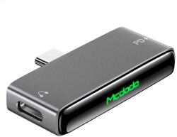 Mcdodo Audio Adapter Mcdodo (CA-7670) - Type-C to 2x Type-C, PD60W Gyors töltés, Hi-Res, DAC chip, Hívásfunkció támogatás - Fekete