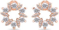 Brilio Silver Bájos bronz fülbevaló átlátszó cirkónium kövekkel EA593R