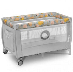 Lionelo Stefi Plus Pink Yellow utazóágy - Szürke/Sárga (LO-STEFI PLUS PINK YELLO)