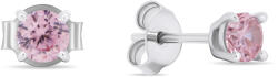 Brilio Silver Ezüst fülbevaló világos rózsaszín cirkónium kövekkel EA598WP