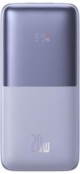 Baseus Bipow Pro Power Bank 10000mAh 20W Lila USB Type A - USB Type C 3A 0.3m Kábel (PPBD040205)