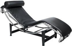 King Home Divano Pihenőszék Valódi Bőr Fekete Ergonomikus (KHM-KH1501100100) - pepita