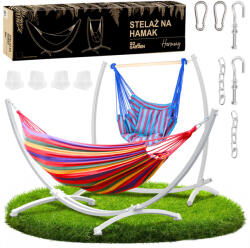  Kétszemélyes Kerti Függőágy Állvánnyal - Bohém Stílus