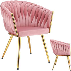 Molto szék rózsaszín-arany lábakkal