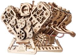 UGears Puzzle 3D din lemn Ugears din 776 piese - Motor V8 (U-70264 )