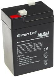 Green Cell 6V 4.5Ah AGM Zselés akkumulátor (AGM02) (AGM02)