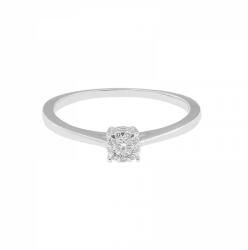 Moon Diamonds Gyémánt Köves Fehér Arany Eljegyzési Gyűrű (50-70588-1255F)