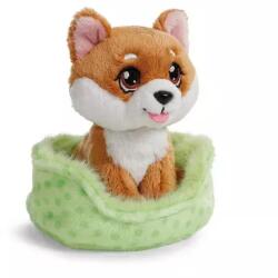NICI Green: Figurina de pluș câine Shiba Inu în coș - (61943)