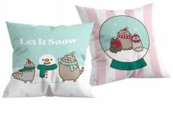 Halantex Pusheen: Pernă decorativă de Crăciun - 40 x 40 cm, față-verso (PUS 3570C)